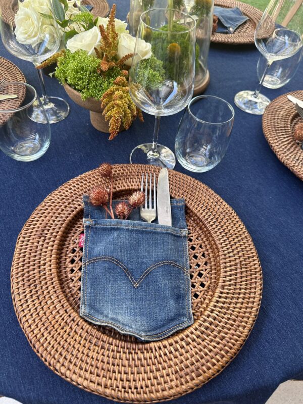 כיס ג'ינס דקורטיבי לסכ"ום